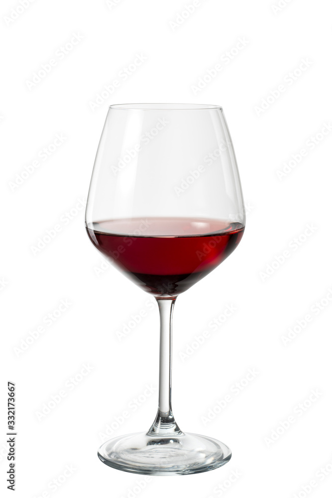 Red wine in an elegant glass