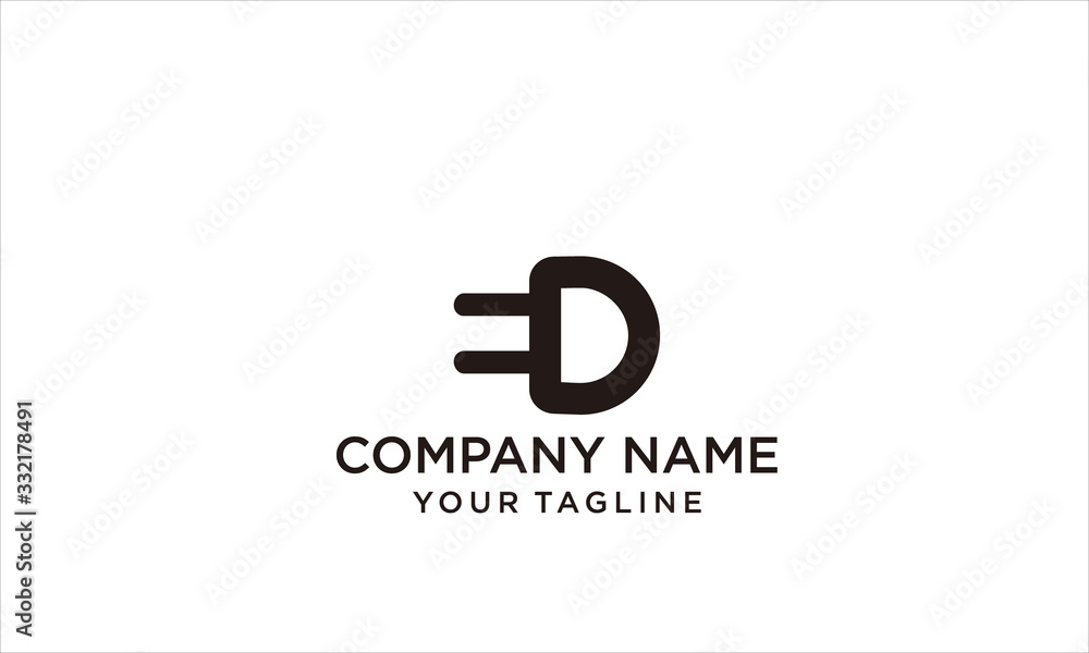 E D COMBINATION AND LOGO PLUG, ELECTRICAL PLUG LOGO E D COMBINATION AND LOGO PLUG, ELECTRICAL PLUG LOGO
