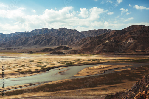 views of the valley with the river