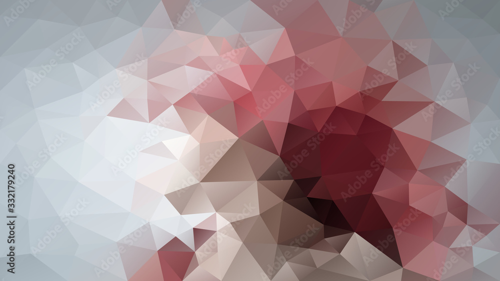 Obraz premium vector abstract irregular polygon background - triangle low poly pattern - color grey old pink mauve brown