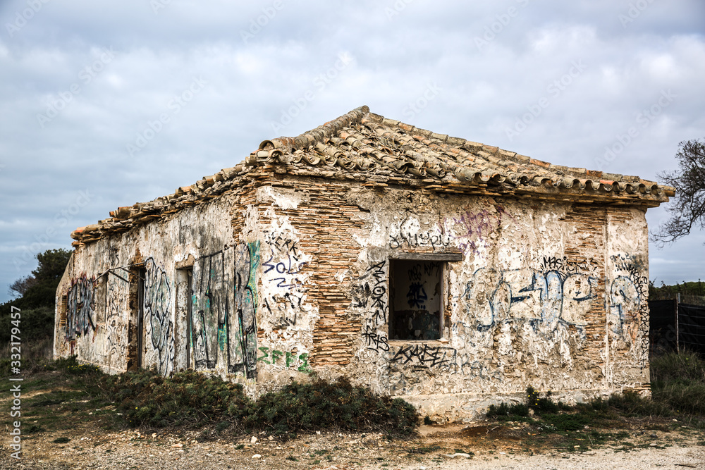 Ruins of an Abandoned Empty Brick House in the South of Spain Ruins of an Abandoned Empty Brick House in the South of Spain