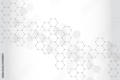 Fotografía DNA & chromosome for COVID or corona virus abstract background
