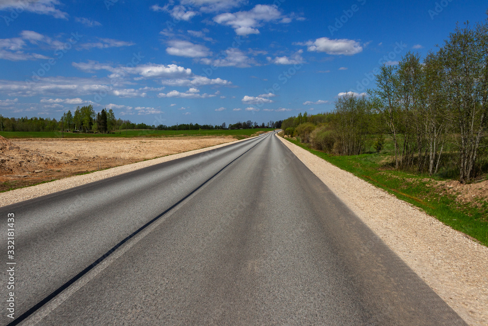 Country asphalt highway. Country asphalt highway.