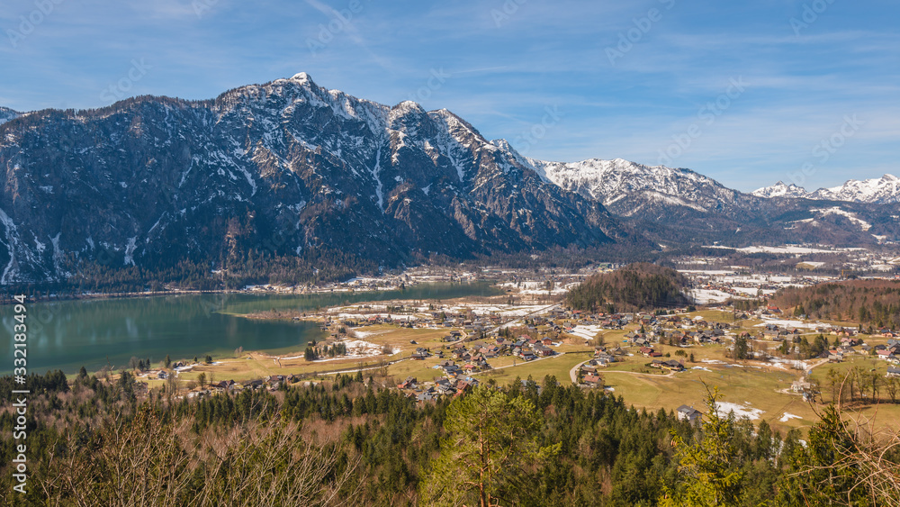 Spring in Austrian Alps. Bad Goisern am Hallstättersee 