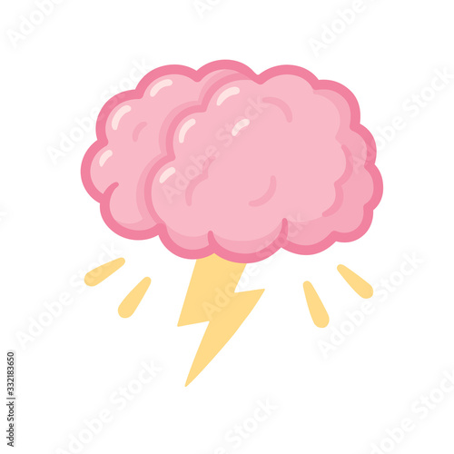 Brain storm illustration