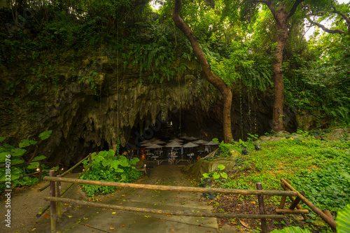The cave stalactites of Valley of Gangala in Okinawa Japan.
