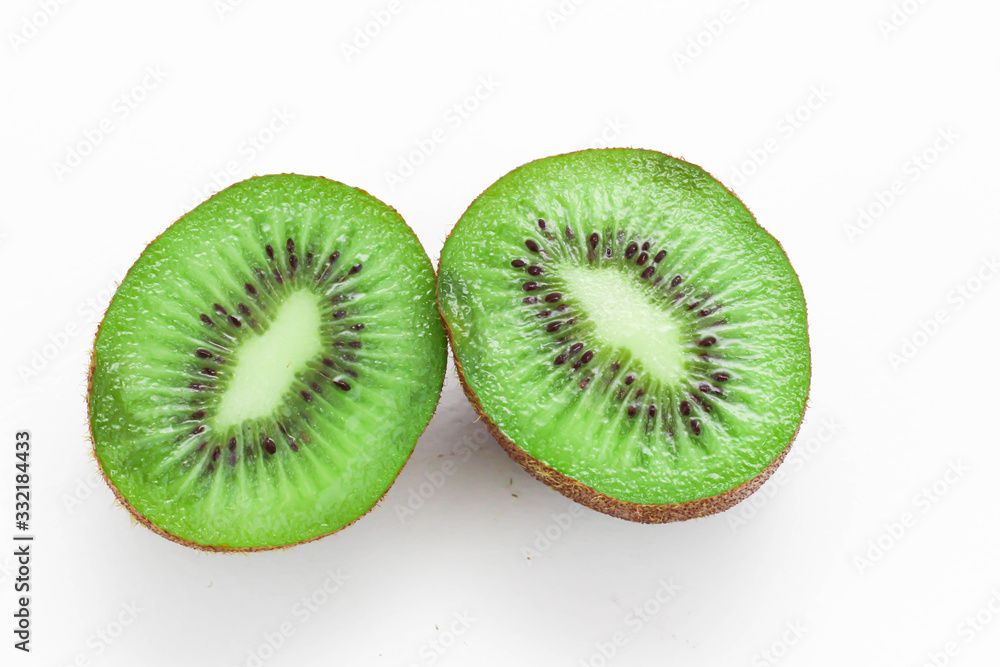 Fototapeta premium kiwi fruit on white background