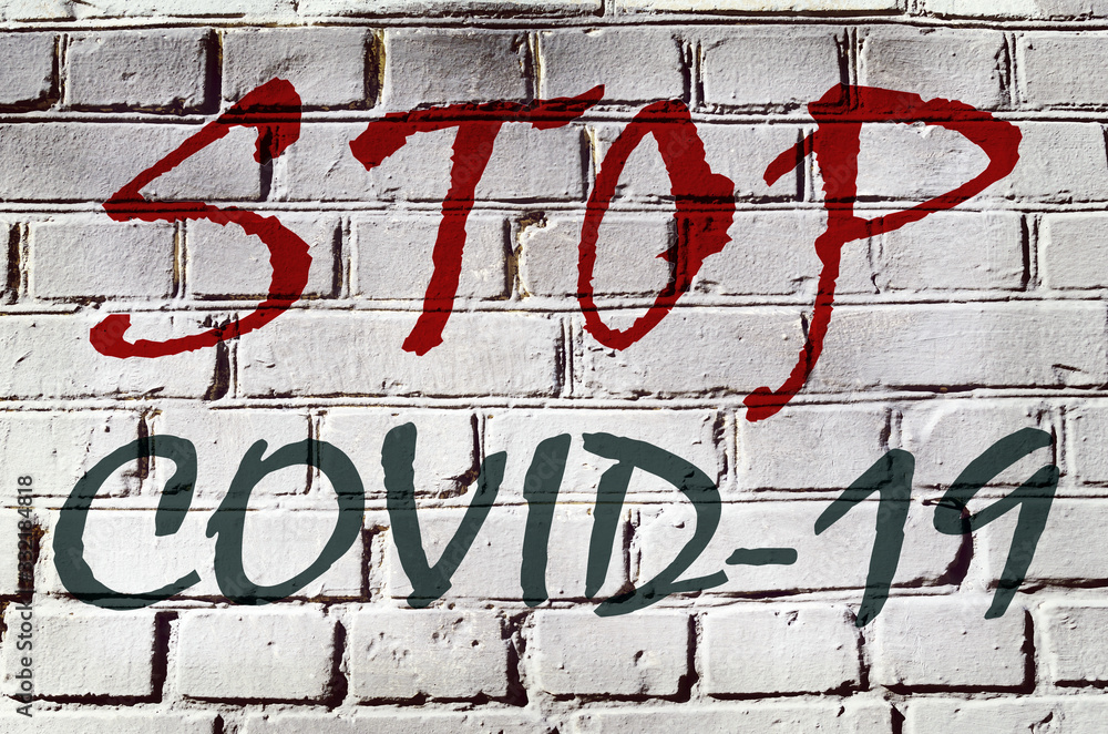 Abstract image with the inscription on the wall