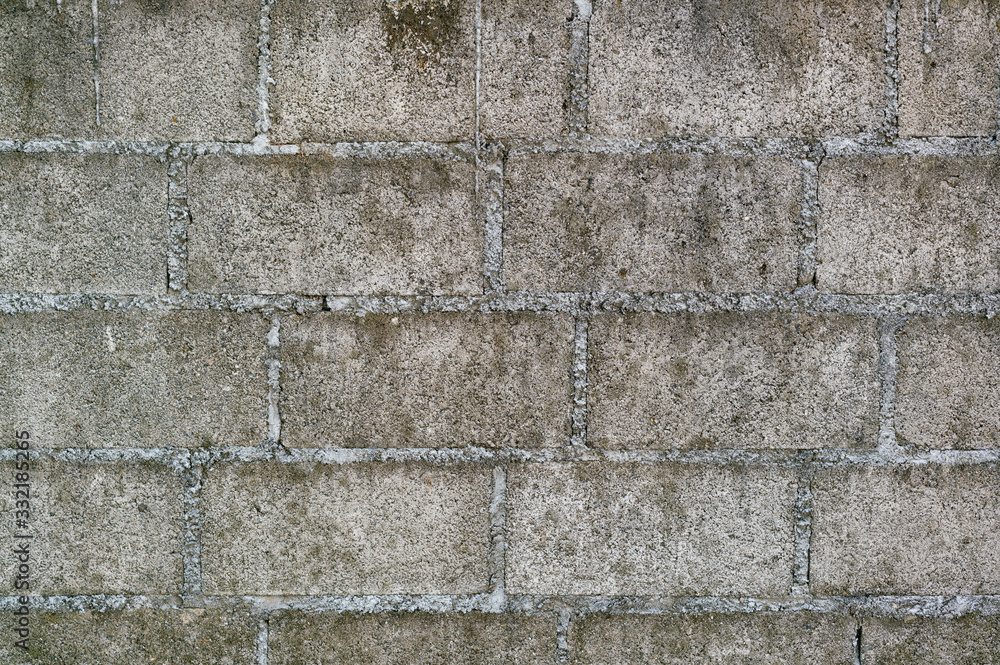 Old conctete blocks wall texture background Old conctete blocks wall texture background