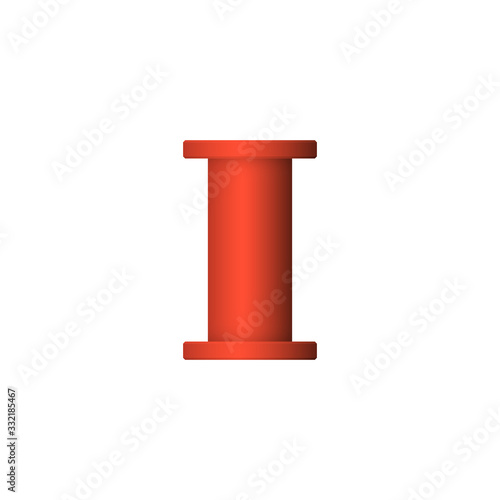 Pipe vector icon. Made from steel or metal connection by flange fitting fixing by screw and bolt. Part for pipeline construction to transport oil and gas in industry, water in plumbing and irrigation.