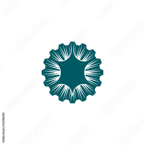 Animal skin production facility or firm, vector logo design