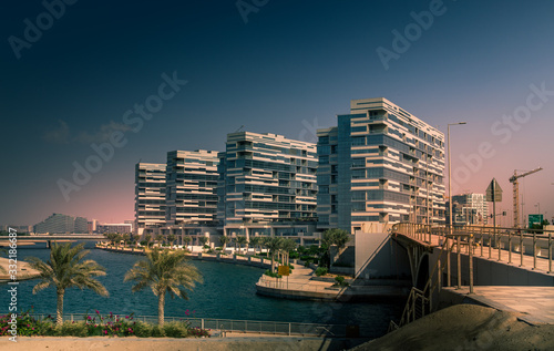 Man made island with residence and commercial buildings at Al Raha Creek with beautiful waterfront canal view and sea view, Abu Dhabi - United Arab Emirates