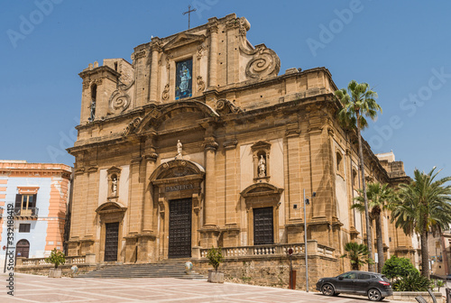Basilica Maria Santissima del Soccorso  Holy Mary of Rescue  located in Piazza Don Minzoni in Sciacca  a town and comune in the Agrigento province on the southwestern coast of Sicily  Italy