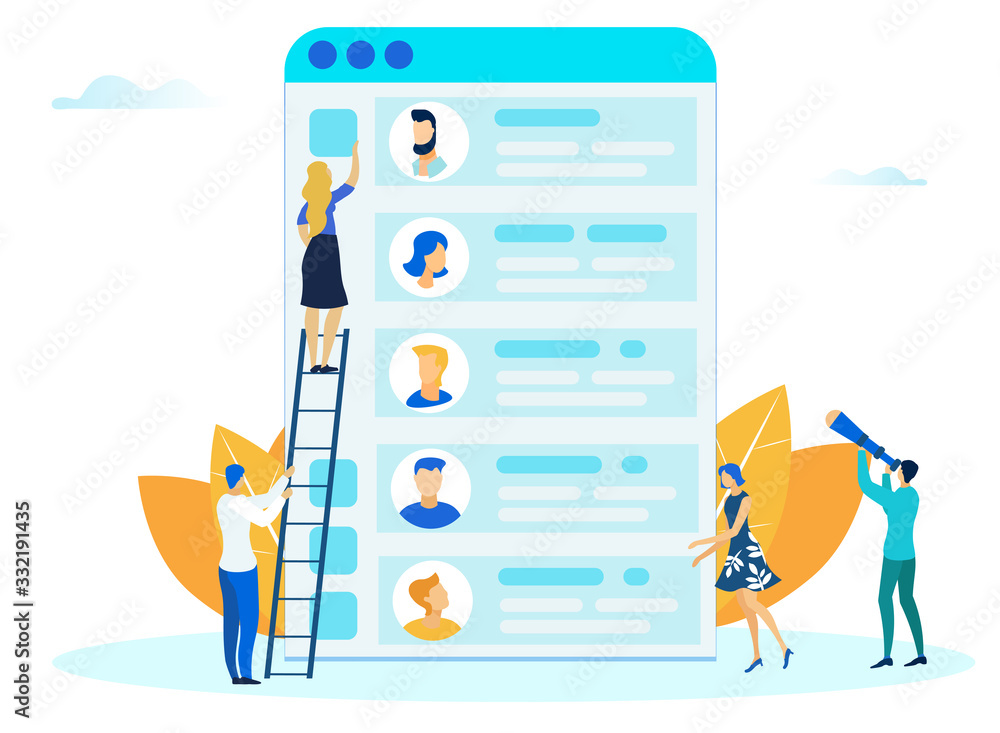 Mobile App Design Process Flat Vector Illustration. Graphic Designers, Developers Cartoon Characters. Men and Women Developing User Interface layout. Contact Book, Social Network Friends List UI Stock Vector | Adobe Stock Mobile App Design Process Flat Vector Illustration. Graphic Designers, Developers Cartoon Characters. Men and Women Developing User Interface layout. Contact Book, Social Network Friends List UI Stock Vector | Adobe Stock