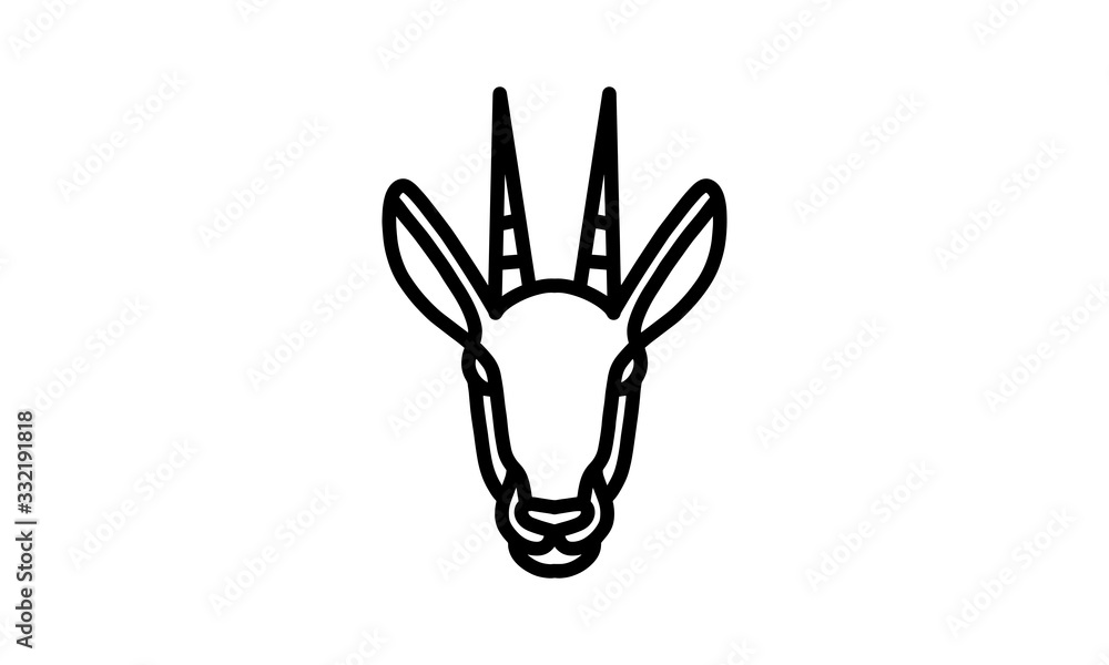 Gazelle vector line, Animal icon, vector line art, animal head, animal illustration, nature icons, icon for desain logo Gazelle vector line, Animal icon, vector line art, animal head, animal illustration, nature icons, icon for desain logo