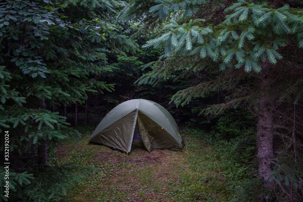 Tent Camping, Baxter State Park, Maine