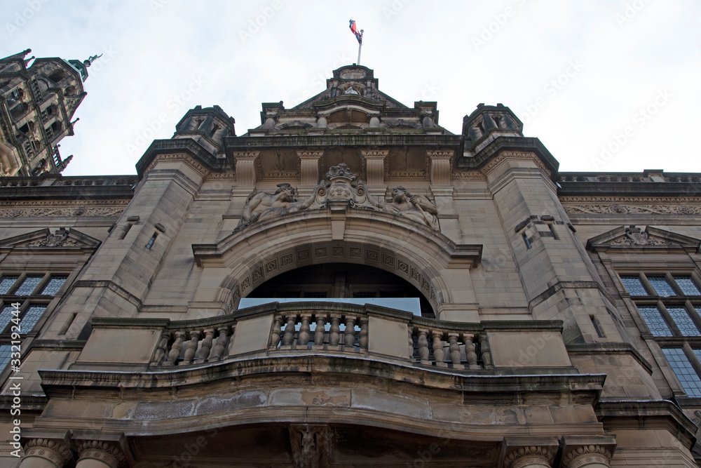 Front entrance Sheffield town hall