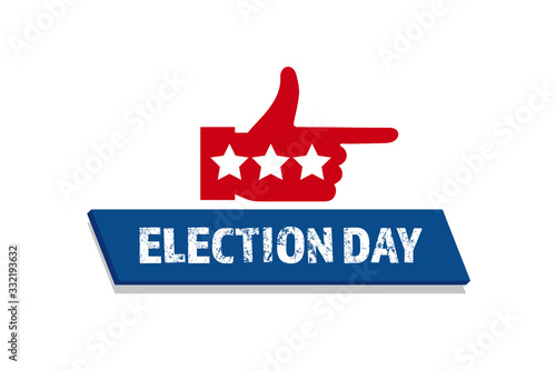 2020 Vote in USA american president banner