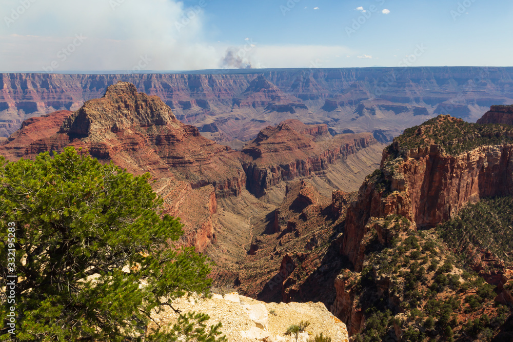 Fires near Grand Canyon North Rim, Arizona