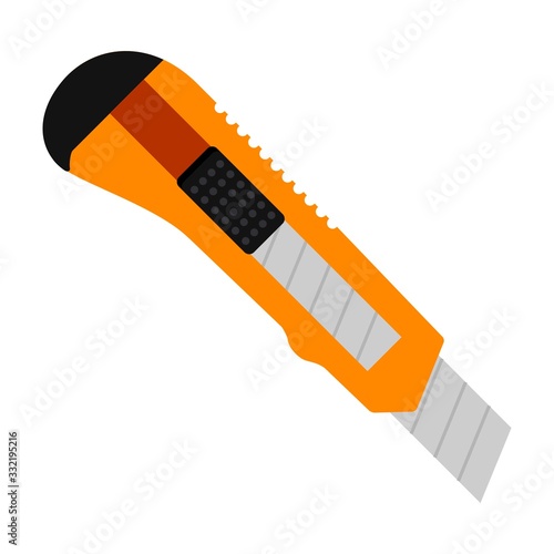 Stationery knife icon isolated on white background. Vector illustration