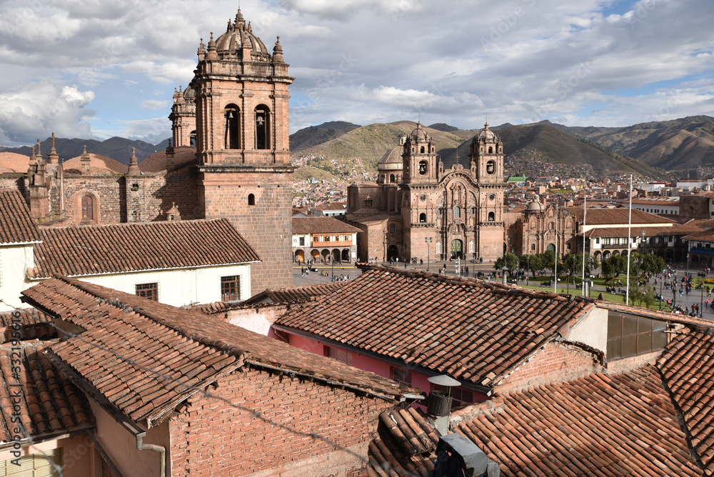 Vue sur les toits de Cusco, Pérou