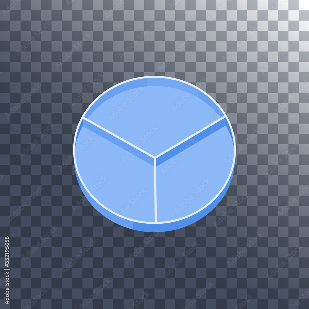 Empty petri dish with dividers for microbiology research tests in the chemical laboratory. Cell