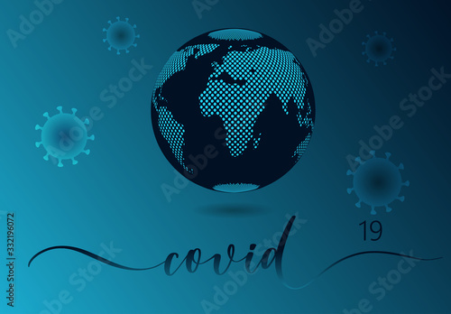 Coronavirus, Covid-19  concept background.