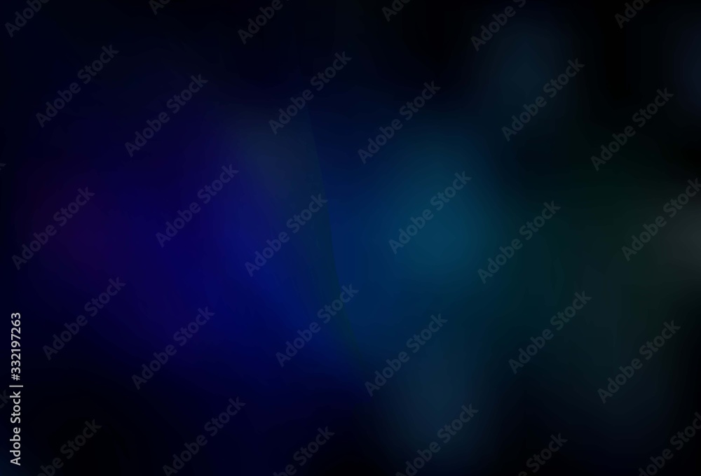Dark Blue, Green vector blurred shine abstract background. Dark Blue, Green vector blurred shine abstract background.