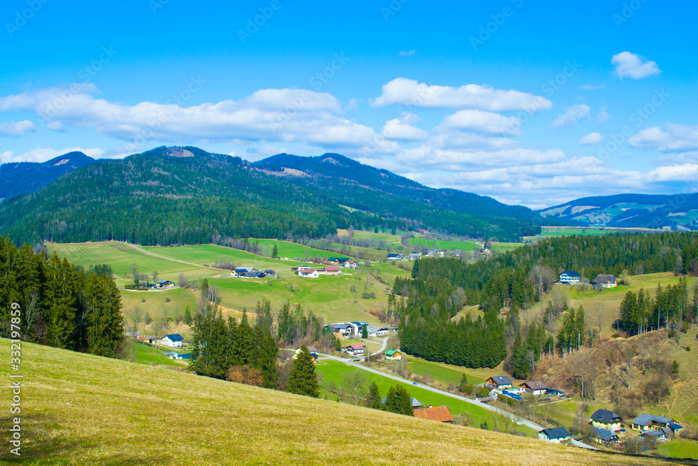 Alps mountains in Austria. Beautiful landscape.