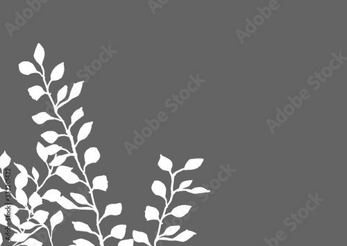 Wallpaper Mural 枝をデザインしたテキスタイル背景素材 Torontodigital.ca