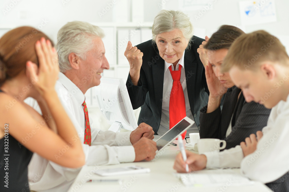 Portrait of group of successful business people Portrait of group of successful business people