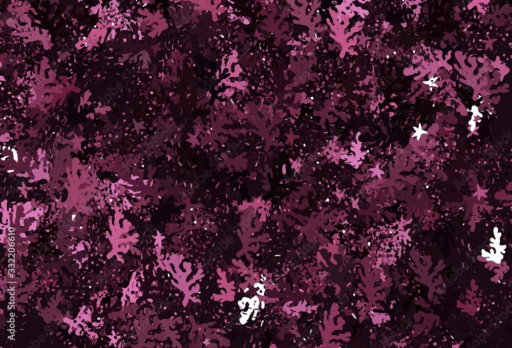 Dark Pink vector backdrop with memphis shapes. Dark Pink vector backdrop with memphis shapes.