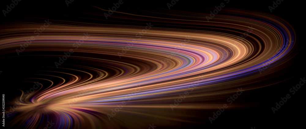 High speed fast advance curve technology evolution concept, Curved light tech trail abstract background High speed fast advance curve technology evolution concept, Curved light tech trail abstract background