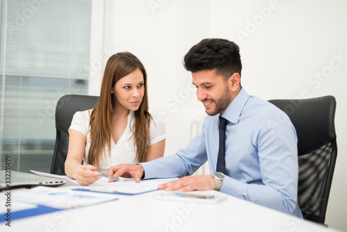 Wallpaper Mural Business people at work in their office Torontodigital.ca