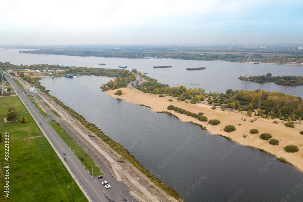 Bird's-eye view of the rowing canal in Nizhny Novgorod