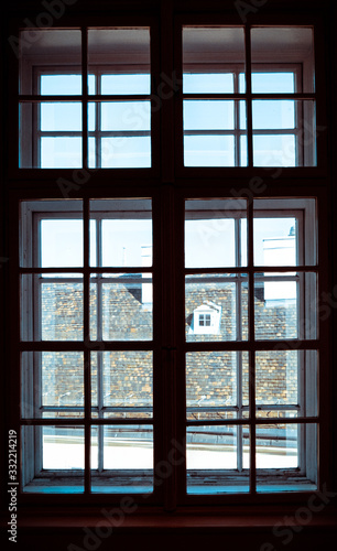 window on the facade of an old building