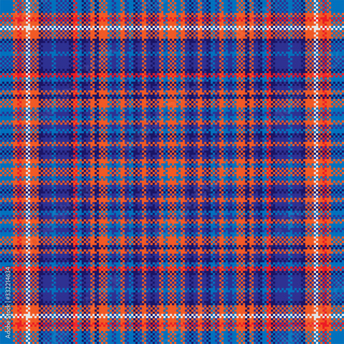 Tartan plaid pattern seamless. Print fabric texture. Check vector background.