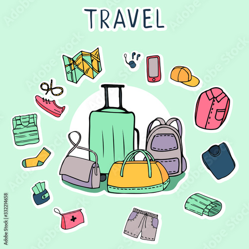 Traveling with luggage