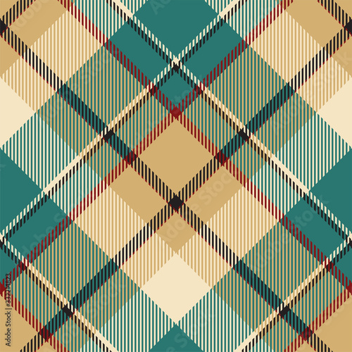 Tartan scotland seamless plaid pattern vector. Retro background fabric. Vintage check color square geometric texture.