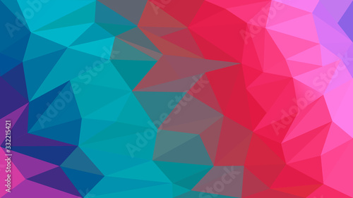 Abstract colorful geometric background with triangles. Modern low poly backdrop