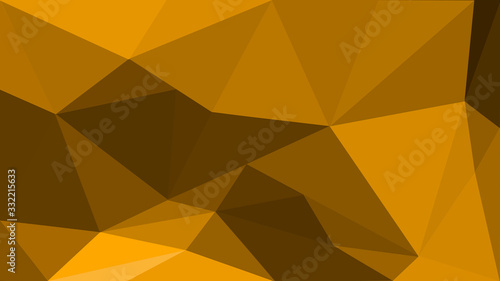 Yellow low poly structure modern background