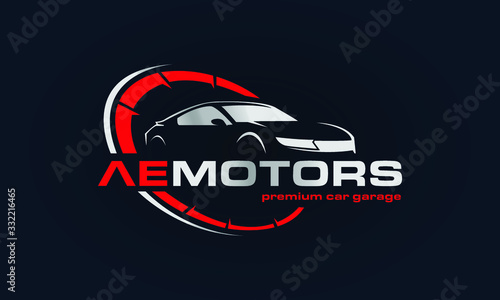 Car Garage Premium Concept Logo Design