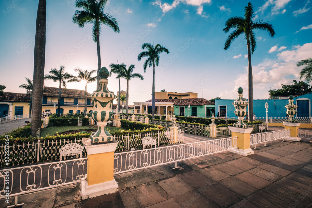 Plaza Mayor à Trinidad à Cuba