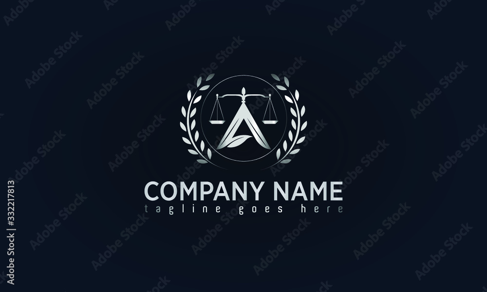 Lawyer and Attorney Office Concept Logo Design Lawyer and Attorney Office Concept Logo Design