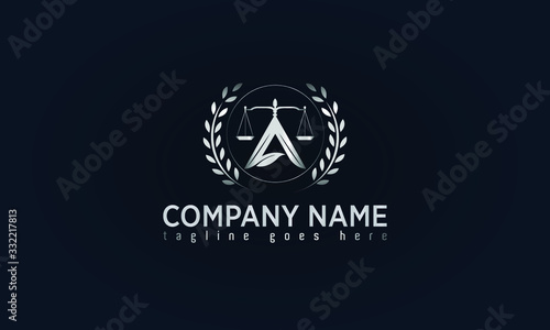 Lawyer and Attorney Office Concept Logo Design