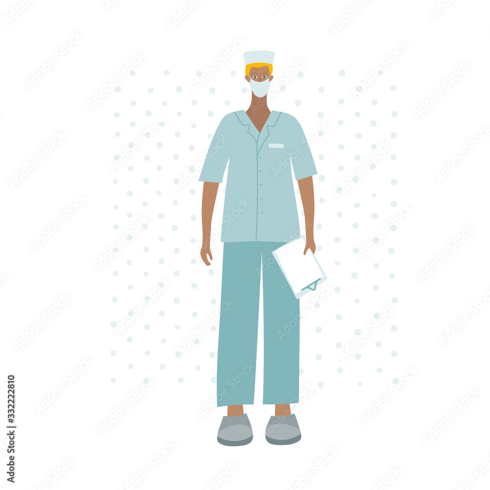 Medical Doctor or nurse character illustration Medical Doctor or nurse character illustration