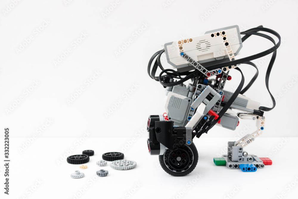 Minsk, Belarus. November, 2018. Girobot Lego Mindstorms EV3 Robot on the  white background. Concept of modern training. The hottest gadgets.  E-learning. Modern teaching technology. STEM education. Stock Photo | Adobe  Stock