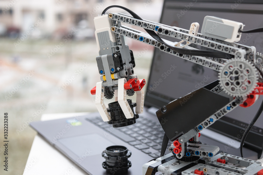 Minsk, Belarus. November, 2018. Lego Mindstorms EV 3 Robot Arm. School  Robotics. Modern training. STEM education. STEAM. Science, technology,  engineering, art, mathematics. Stock Photo | Adobe Stock