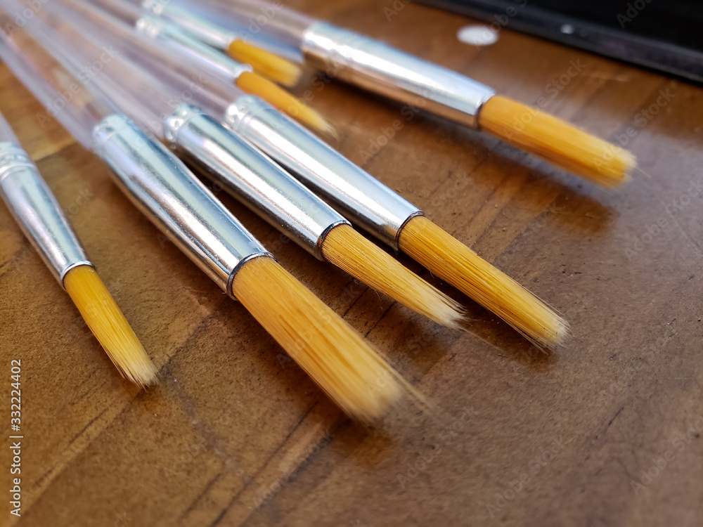 Assortment of makeup brushes Assortment of makeup brushes