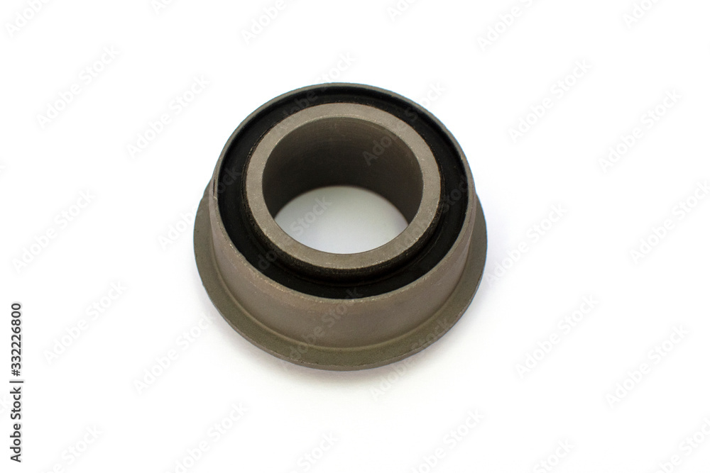 Car suspension stabilizer bushing on an isolated white background. Car suspension stabilizer bushing on an isolated white background.